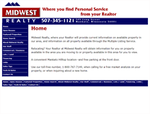 Tablet Screenshot of midwestrealtymankato.com